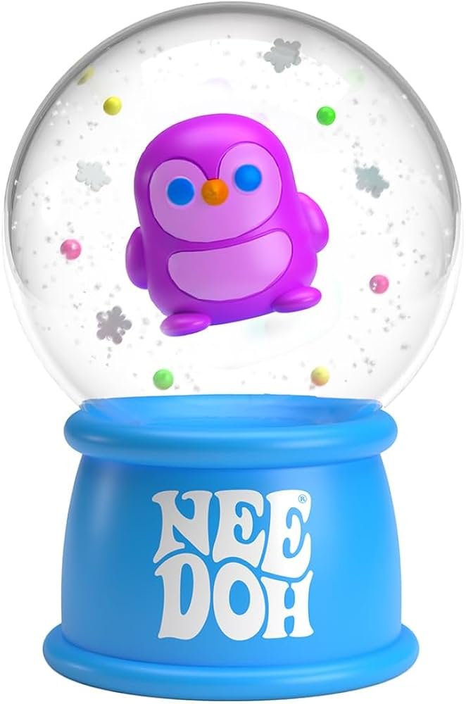NeeDoh Christmas Snow Globe