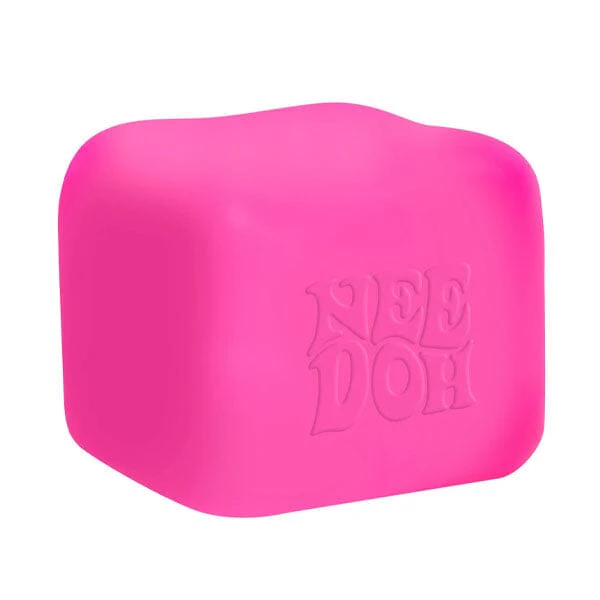 NeeDoh Nice Cube Pink - Glow Edition