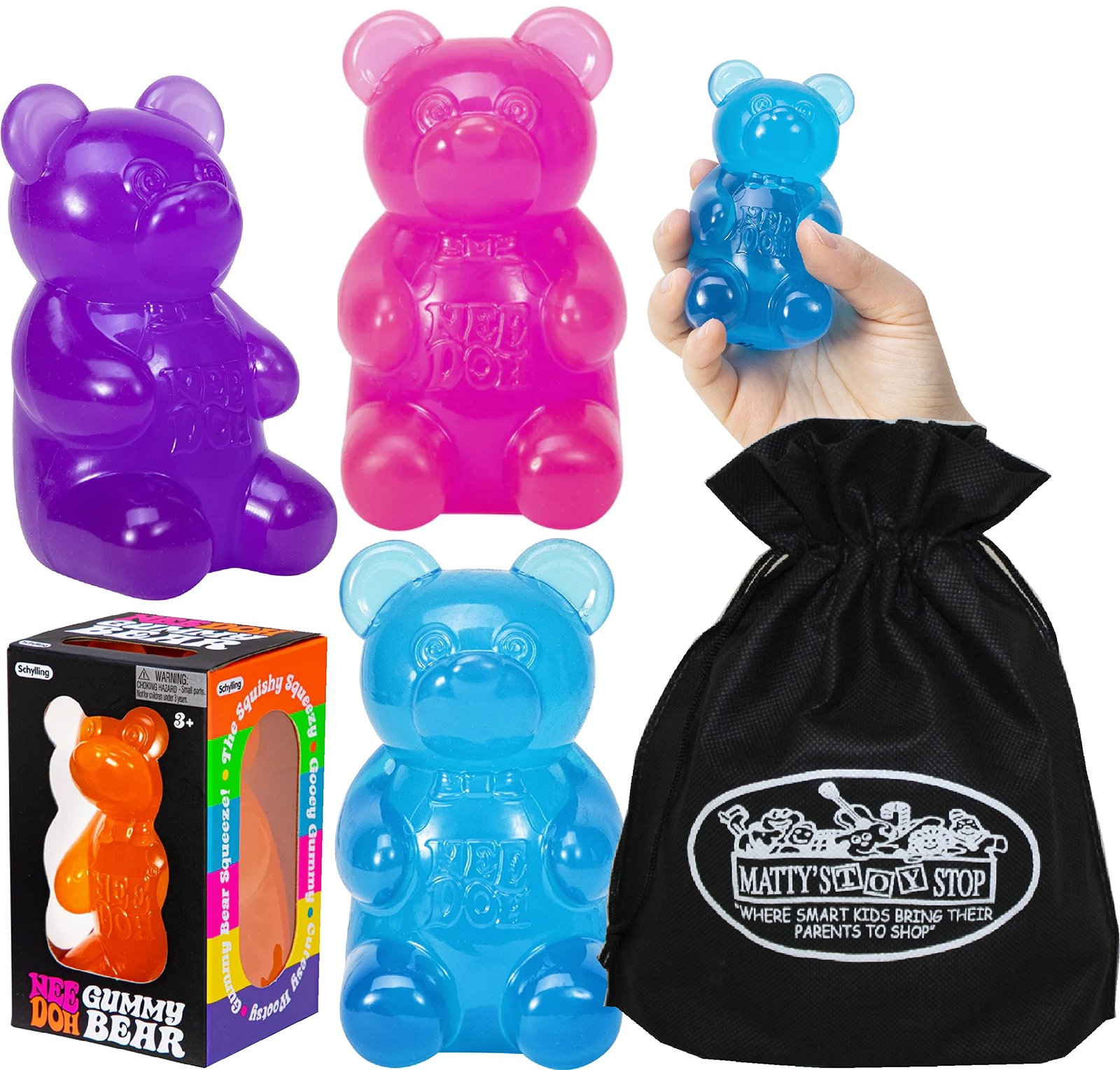 NeeDoh Mini Gummy Bears Set